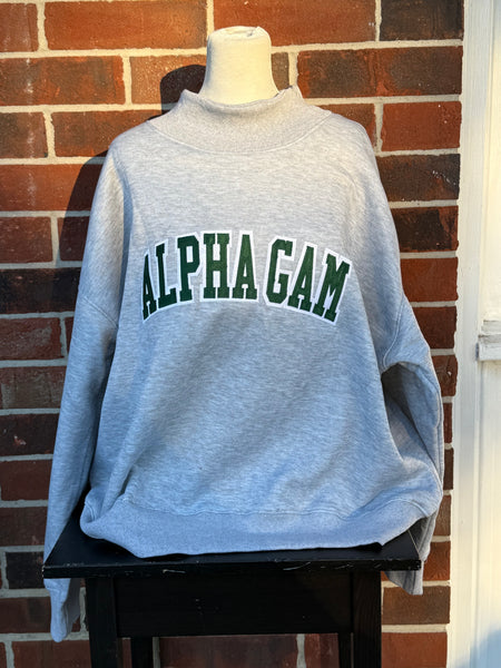 Stitched Mock Neck Sorority Sweatshirts (RTS)