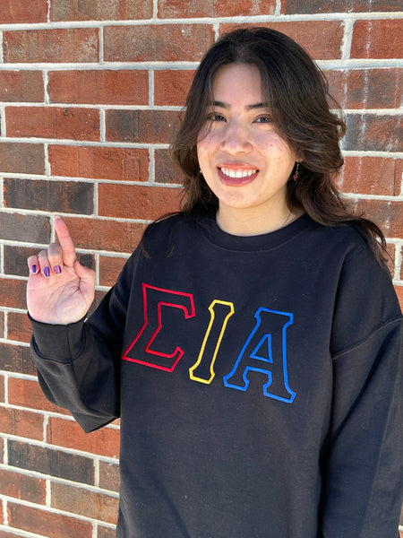 Sigma Iota Alpha Satin Stitch Sweatshirt