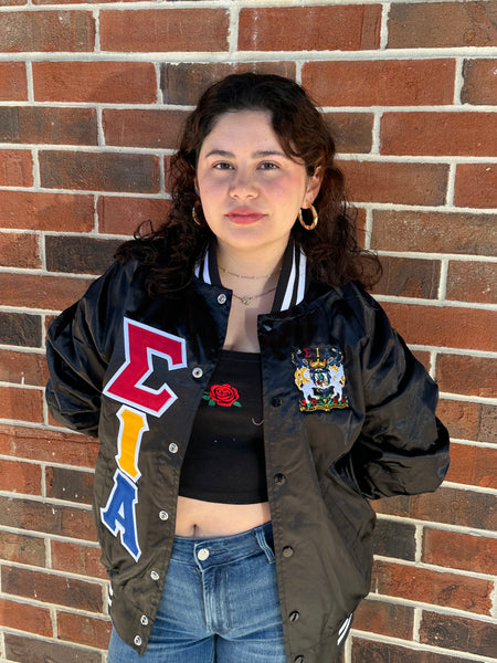 Sigma Iota Alpha Satin Bomber Jackets