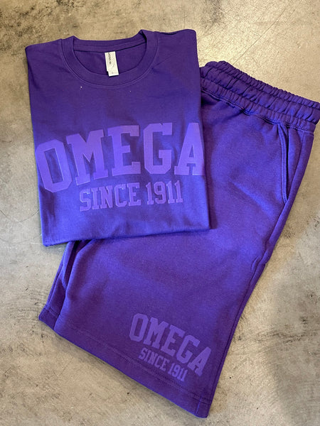 D9 - Fraternity Puff Ink Tee/Sweat Short Set