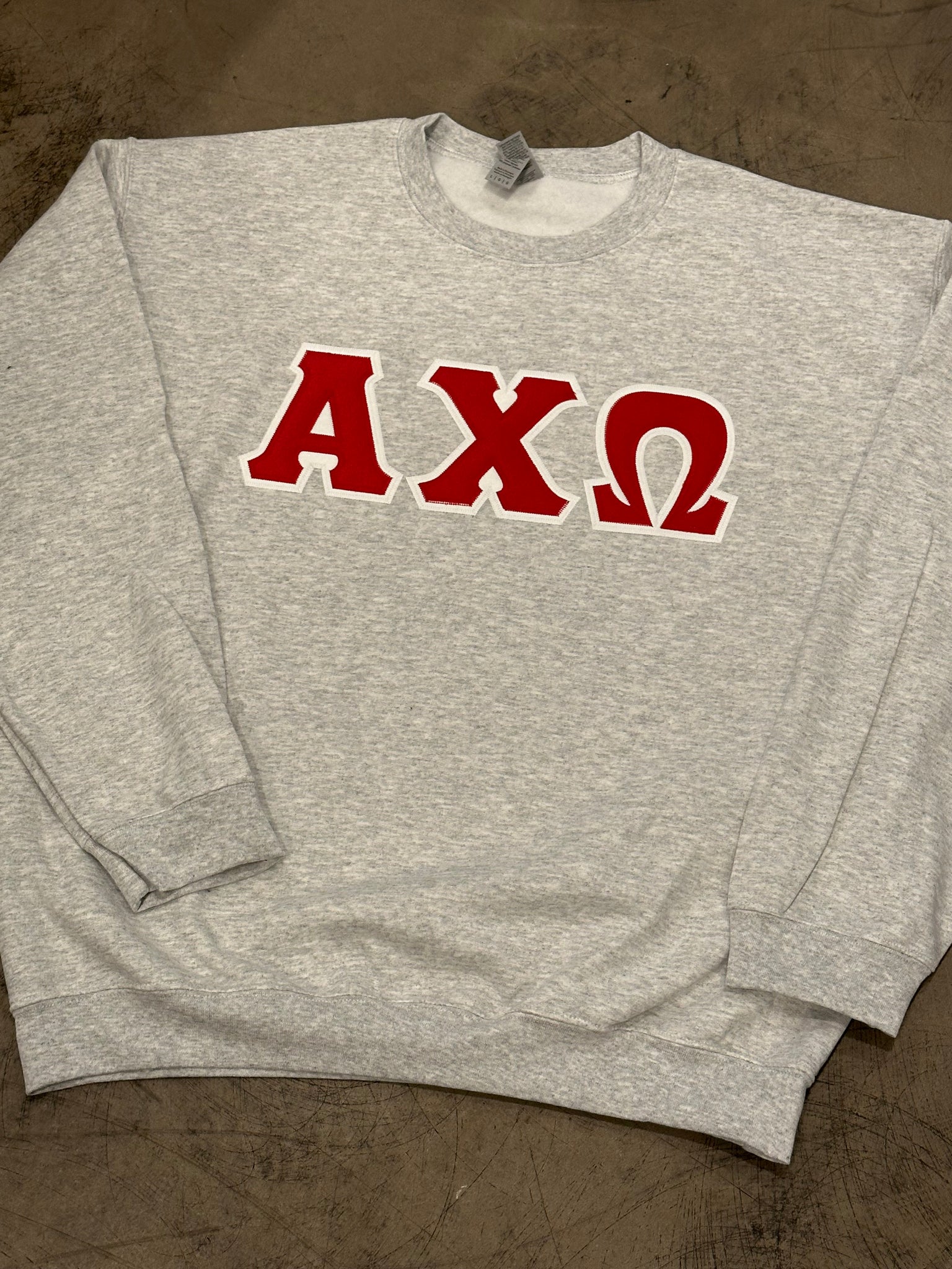 Sorority Classic Stitch Letter Sweatshirt