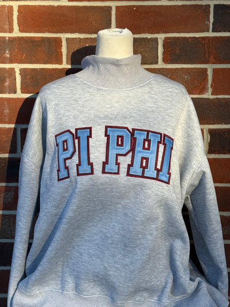 Stitched Mock Neck Sorority Sweatshirts (RTS)