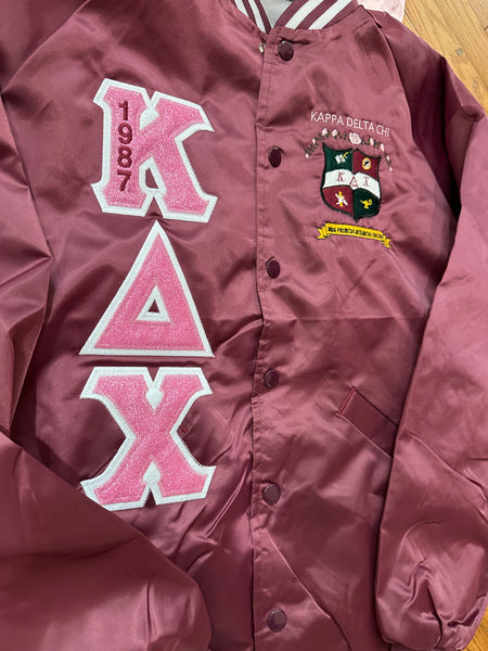 Kappa Delta Chi Satin Bomber Jacket