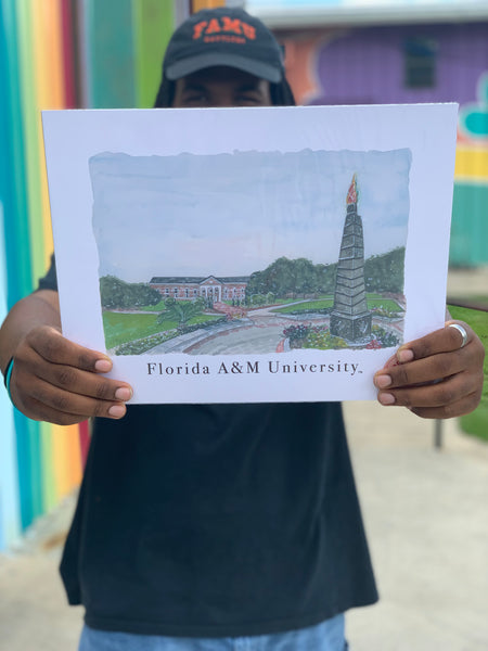 FAMU - Watercolor Art Prints (Multiple Prints)