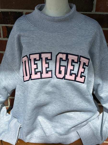 Stitched Mock Neck Sorority Sweatshirts (RTS)