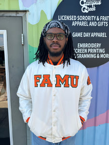 FAMU CG - Cream Satin Jacket  (Per-Order)