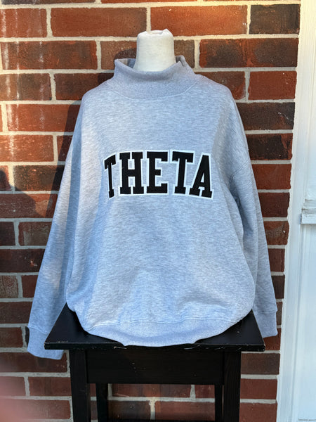 Stitched Mock Neck Sorority Sweatshirts (RTS)