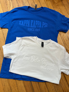 TBS KKPsi - 3D Puff Ink Tees