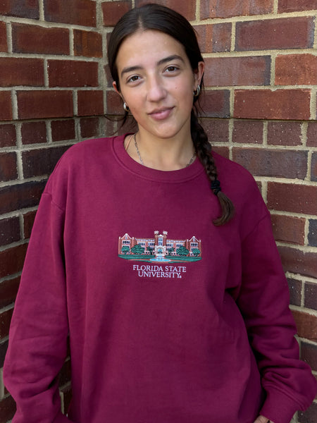 FSU - Campus Embroidered Sweatshirt