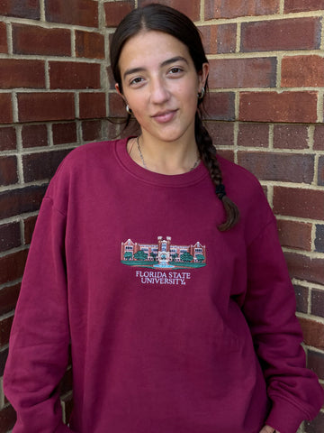 FSU - Campus Embroidered Sweatshirt