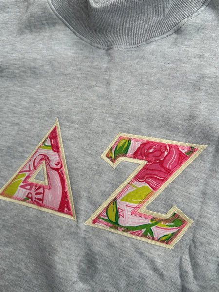 Limited Edition Sorority Mock Neck Sweatshirts (Lilly Pulitzer Fabric)