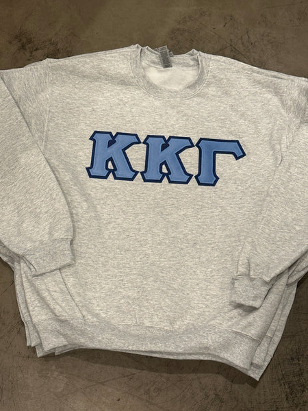 Sorority Classic Stitch Letter Sweatshirt