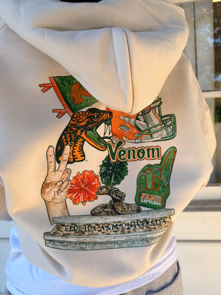 FAMU CG - Collage Cropped Hoodie