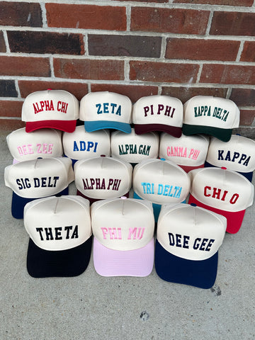 Sorority Block Hat