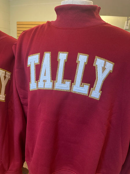 Tally - Embroidered Mock Neck