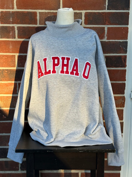 Stitched Mock Neck Sorority Sweatshirts (RTS)
