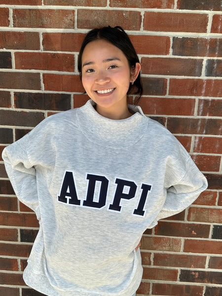 Stitched Mock Neck Sorority Sweatshirts