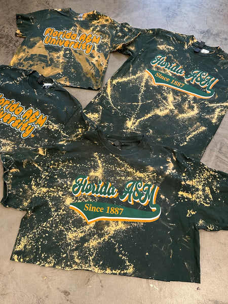 FAMU CG - Acid Washed Retro Tees