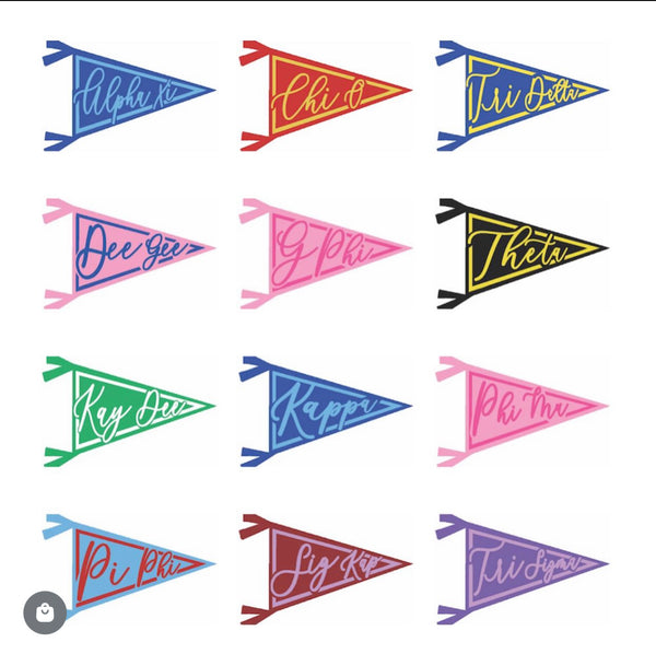 OTM - Sorority Pennant Sticker