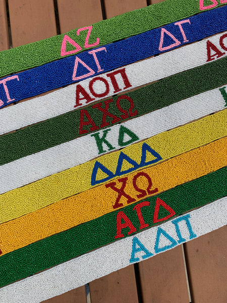 Panhellenic Sorority Beaded Purse Straps