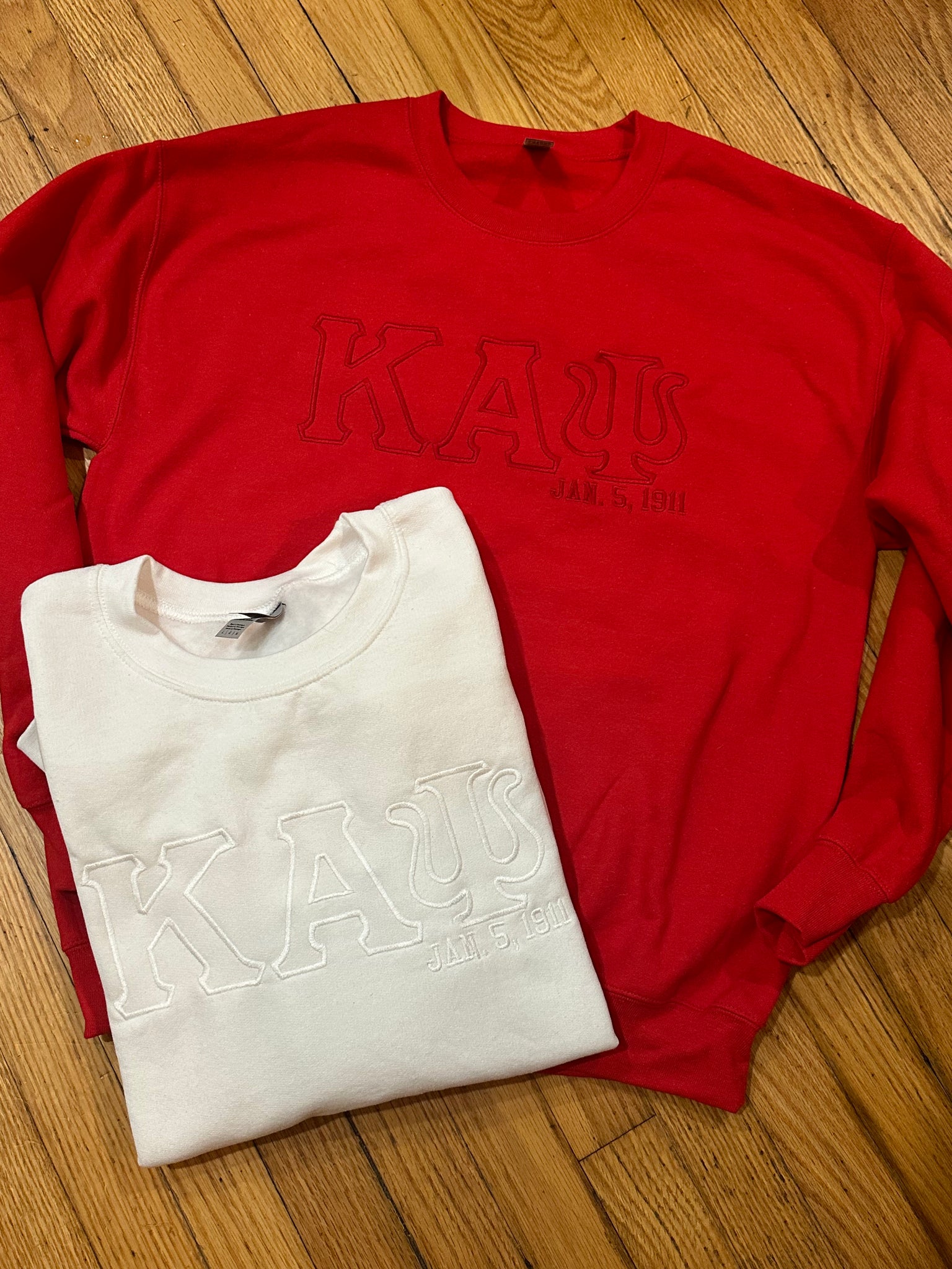 Kappa Alpha Psi Tone Embroidered J5 Sweatshirt Campus Greek Embroidery Shop