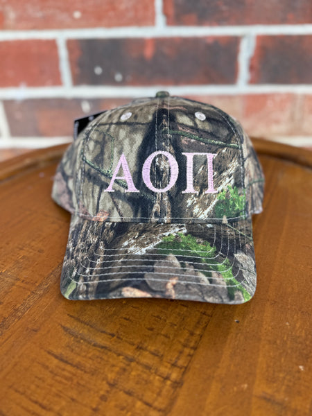 Sorority Camo Embroidered Hat