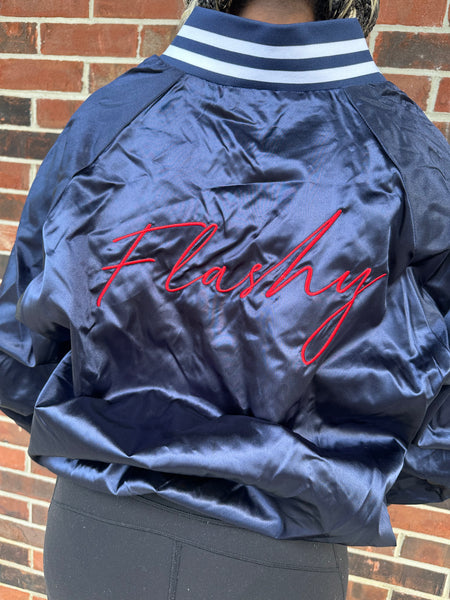 HU Flashy Flags Satin Bomber Jacket