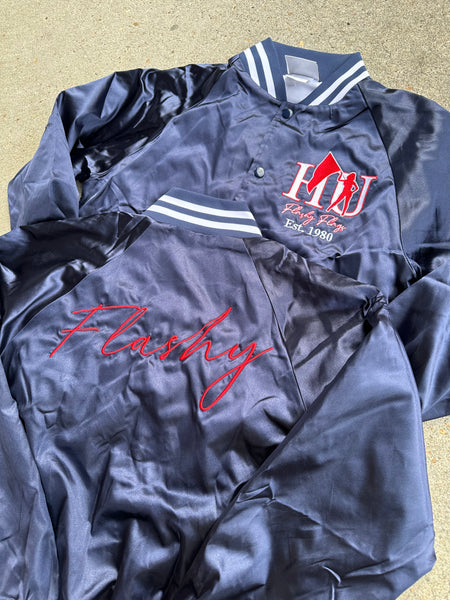 HU Flashy Flags Satin Bomber Jacket