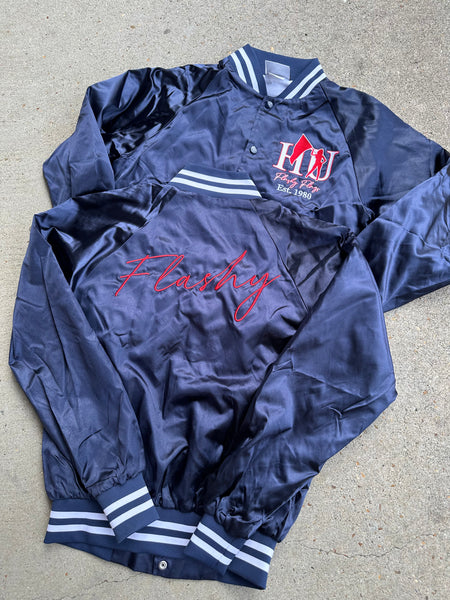 HU Flashy Flags Satin Bomber Jacket