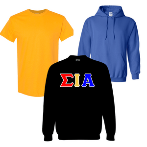 Sigma Iota Alpha - Stitch Letter Apparel