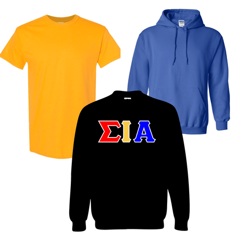 Sigma Iota Alpha - Stitch Letter Apparel