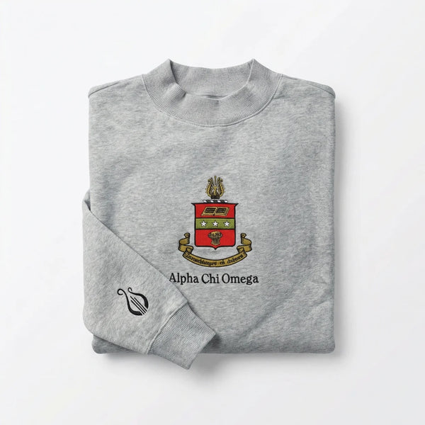 NEW Crest Embroidered Mock Necks