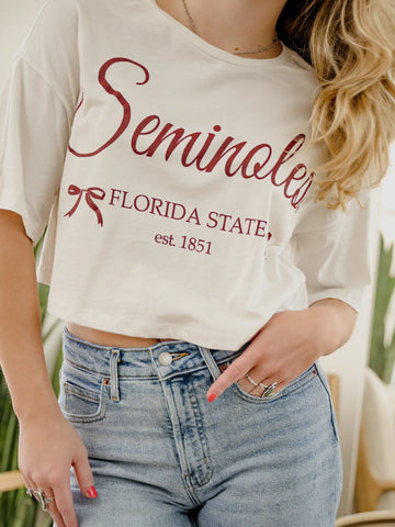 FSU - Bow Cropped Tee