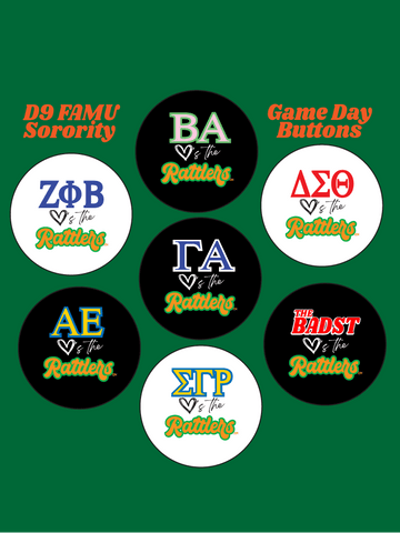 FAMU Greek Life - Game Day 3" Button