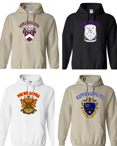 Retro Crest Hoodie - Music & MGC Greeks