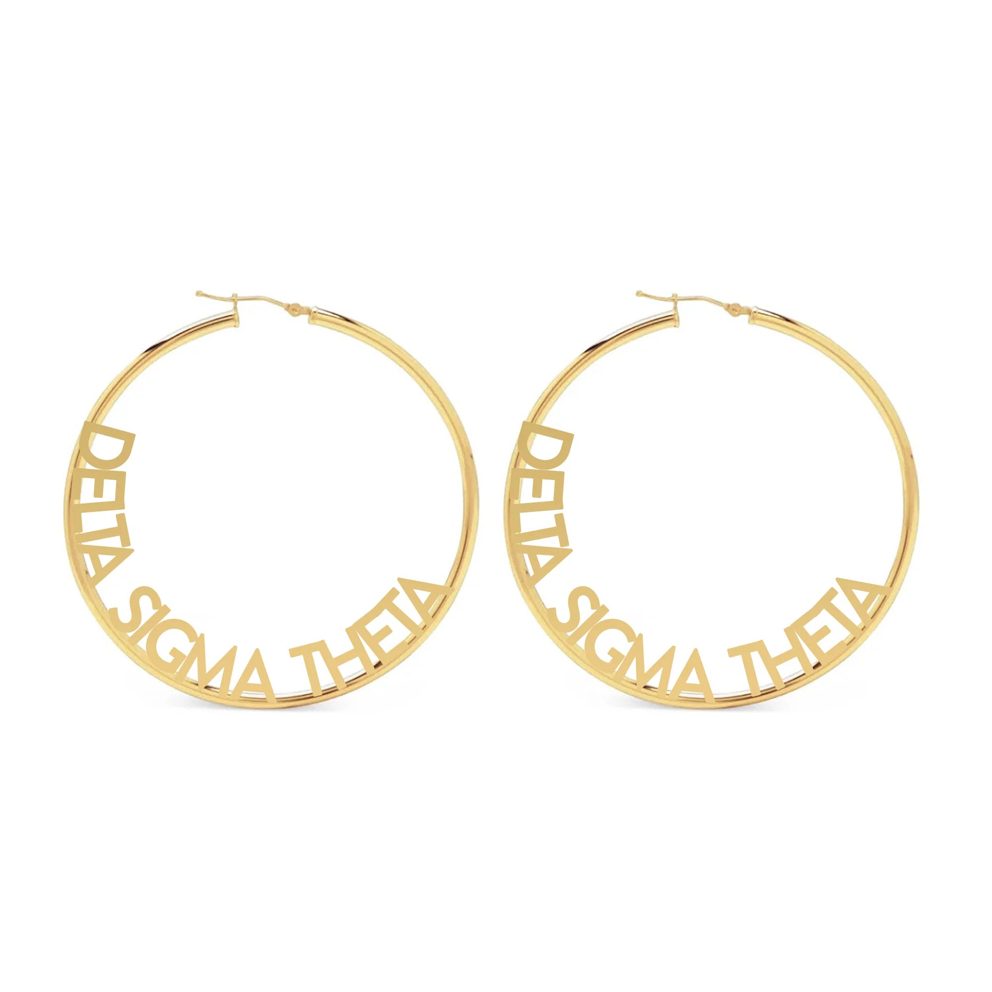 D9, MGC and Music Greek Hoop Earrings