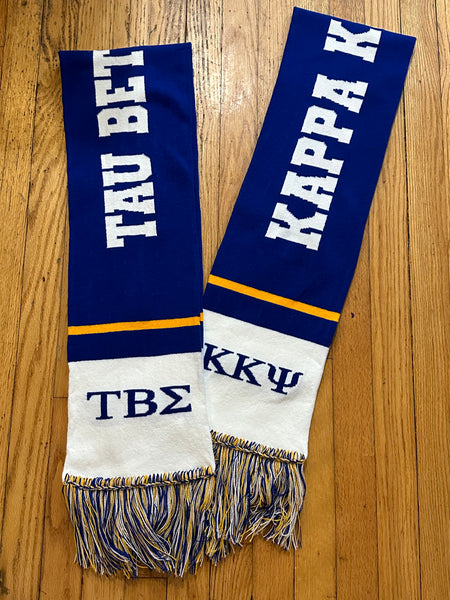 KKPsi & TBS Knit Woven Scarf