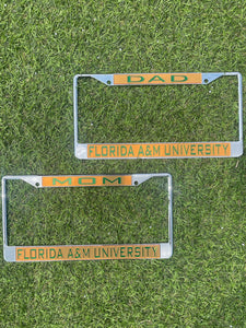 FAMU - Mom & Dad Car Tag Frames Chrome