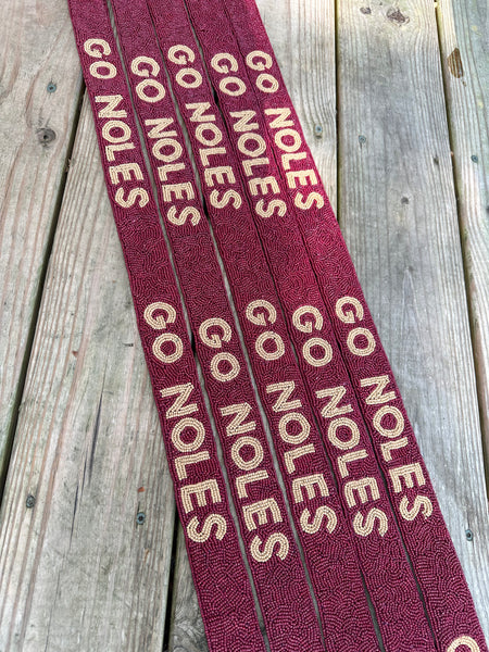 Go NOLES FSU Beaded Purse Strap (Strap Only)