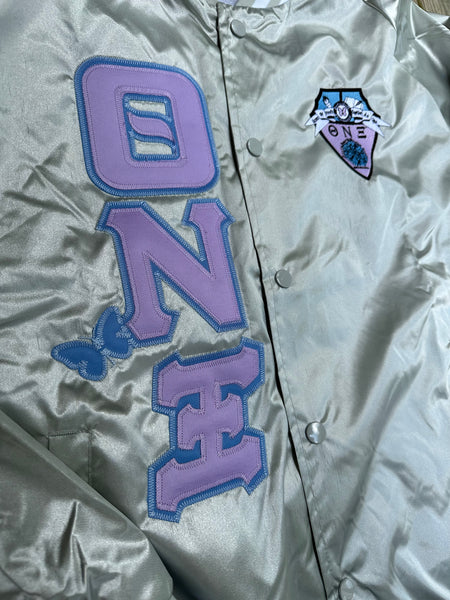 Theta Nu Xi - Satin Baseball Jacket