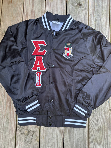 SAI & FMA Satin Bomber Jacket