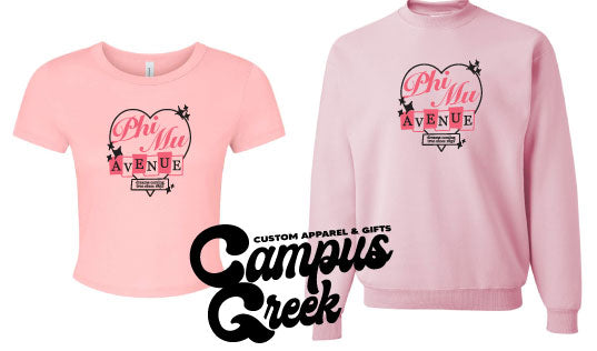 Phi Mu - W&M Heart Design
