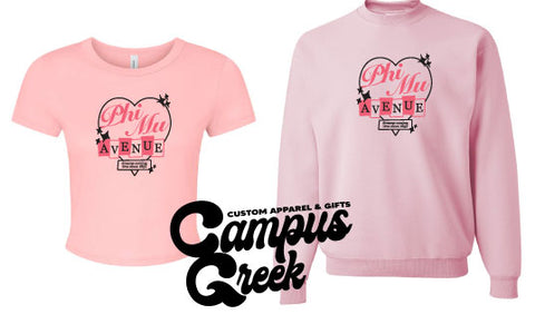 Phi Mu - W&M Heart Design