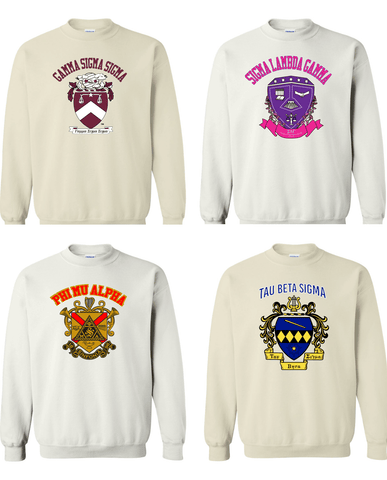 Retro Crest Sweatshirt - Music & MGC Greeks