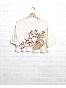 FSU Mailbu Cream Crop Tee