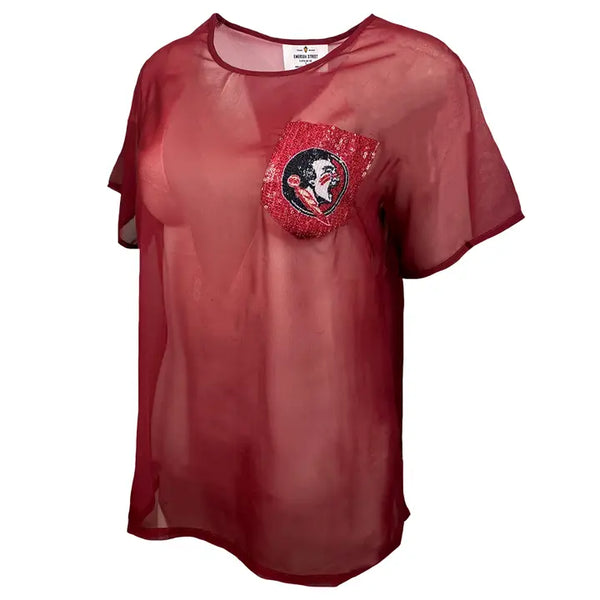 FSU - Shear Top with sequin pocket