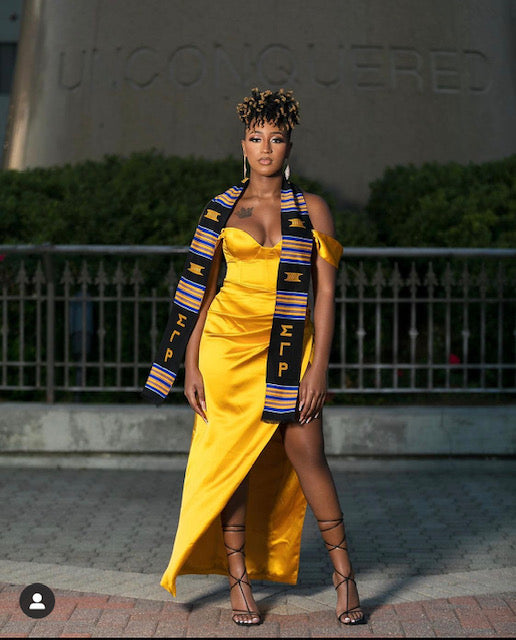 Kente Graduation Stole – Campus Greek & Embroidery Shop