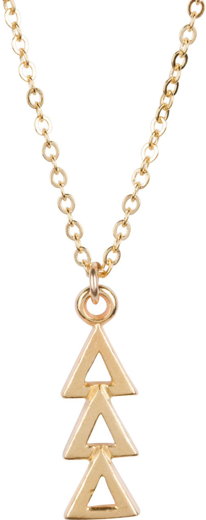 Sorority Jewelry - Gold Lavalier