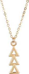 Sorority Jewelry - Gold Lavalier