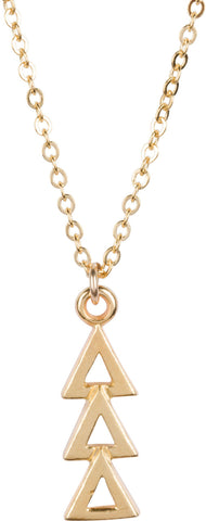 Sorority Jewelry - Gold Lavalier